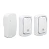 Self Powered Doorbell Set 2 Transmitter Long Range 38 Ringtones Battery Free for Home Villa AC