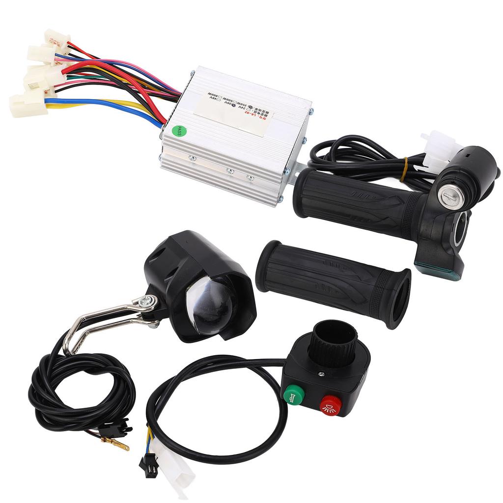 Electric Bike Conversion Kit 36V 350W Heat Dissipation Headlight Switch Electric Bike Motor
