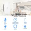 Умный стеклянный выключатель US Standard Zigbee с голосовым управлением Alexa, поддержкой приложения и настраиваемым одинарным выключателем (ноль-фаза)
