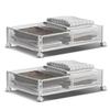 2 Pack Under Bed Storage Container with Wheels Multifunctional Home Dorm Toys Clothes Books Shoes