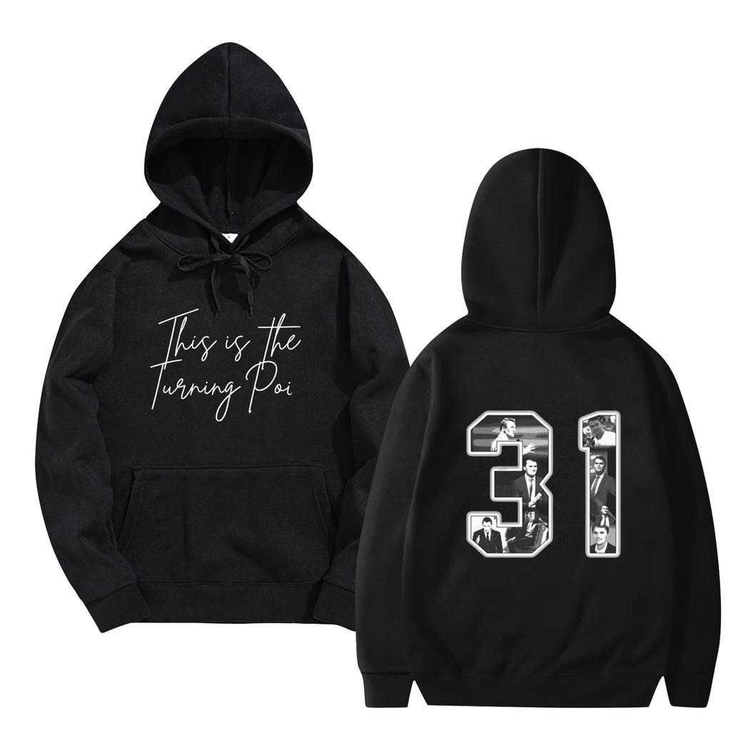 Women's And Men's Fashionable Hooded Long Sleeved Printed Casual Pullover Unisex Sweatshirt Top