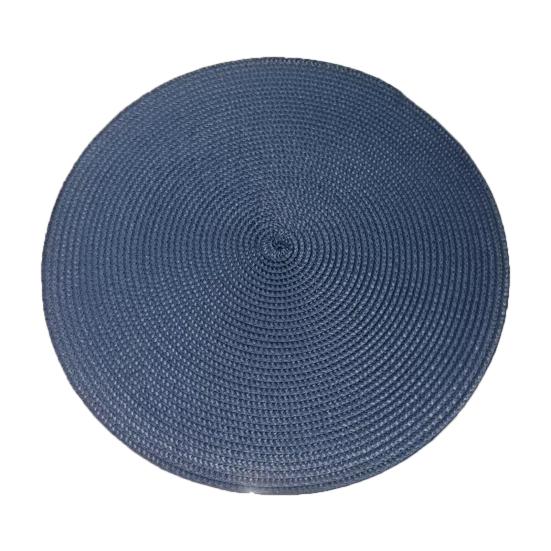 Round Woven PP Placemats Heat Resistant & Oil Proof Simple Solid Color Table Mats for Dining Kitchen Table Modern Home