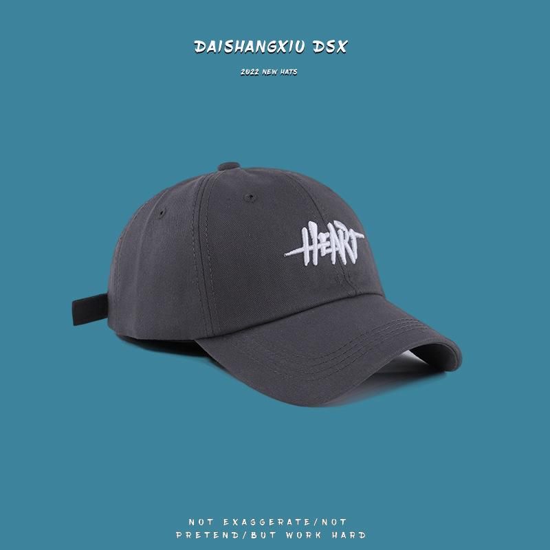 Embroidered baseball cap sun protection soft top visor hat small baseball cap men