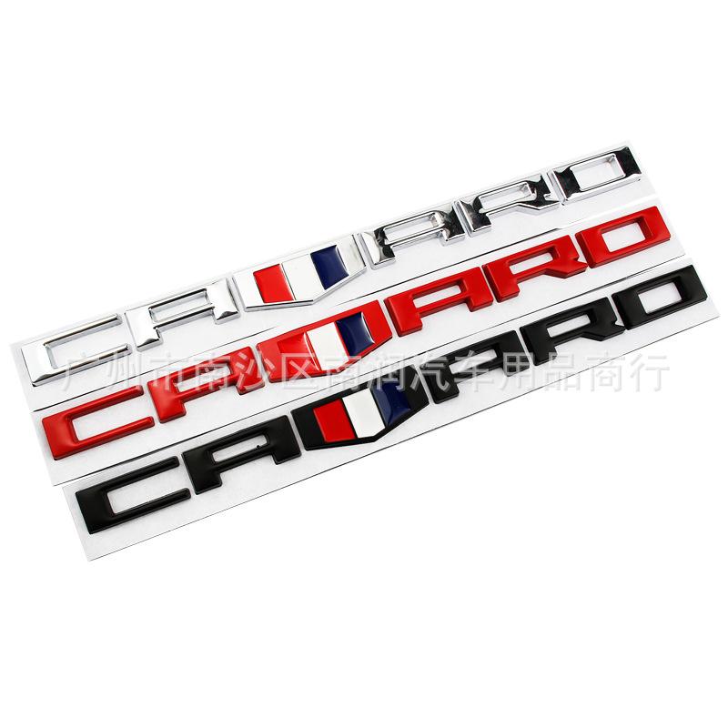 3D Car Styling Rear Trunk Emblem Decals for CAMARO Bumblebee car sticker modification Letter Badge Auto Accessories