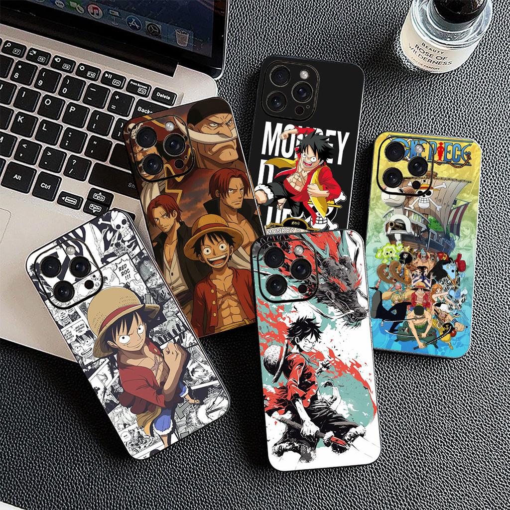 Cover for Samsung Galaxy A35 A36 A55 A26 A05 A06 A14 A50 A51 A53 A54 A12 A13 A23 Phone Case Red Hair One Luffy Pieces Shanks