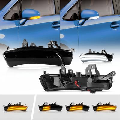 POPMOTORZ Повторители поворота в зеркалах заднего вида для Prius Prius Alpha Camry Mark X Mark X Geo и 10 серии, динамические указатели положения с дневным ходовым светом