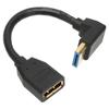 Кабель-удлинитель Displayport версии DP1.4, угловой 90 градусов, адаптер-удлинитель Displayport «папа» — Displayport «мама» для 8k 60 Гц, 4k 144 Гц