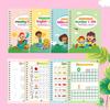 Writing Practice Book for Kids Reusable Preschool Workbooks English Grooved Copybook