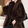 2025 Women's Winter Golden Mink Velvet Fur Coat - Young Style