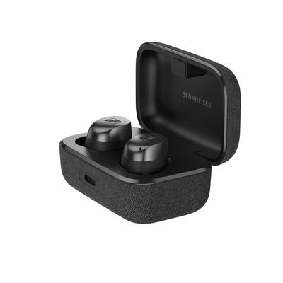 Sennheiser Беспроводные наушники MOMENTUM True Wireless 4 Black Graphite Высокопроизводительный драйвер 30 часов воспроизведения Гибридное адаптивное шумоподавление