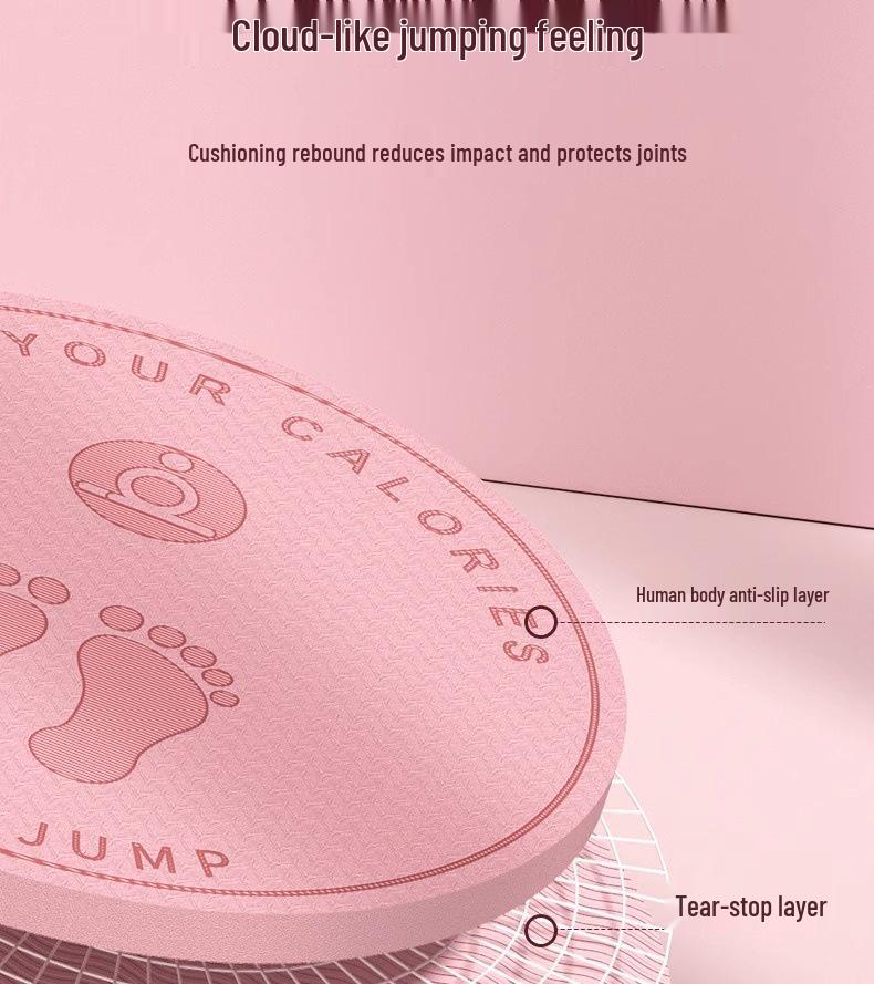 Бесшумная нескользящая амортизирующая беспроводная скакалка и коврик для йоги