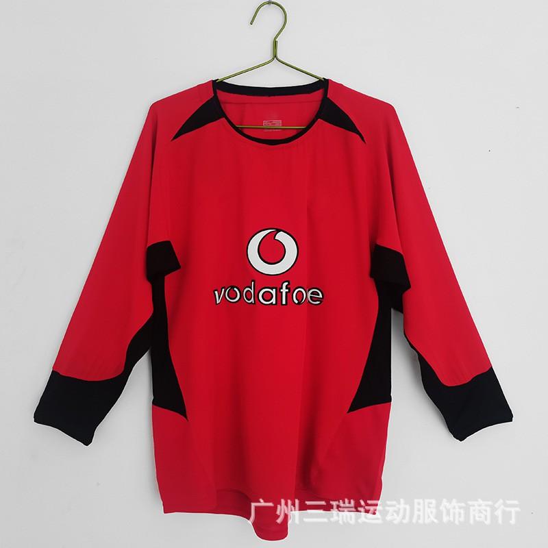 Retro Long Sleeve Football Jersey Men Women Adult Team Sports Training