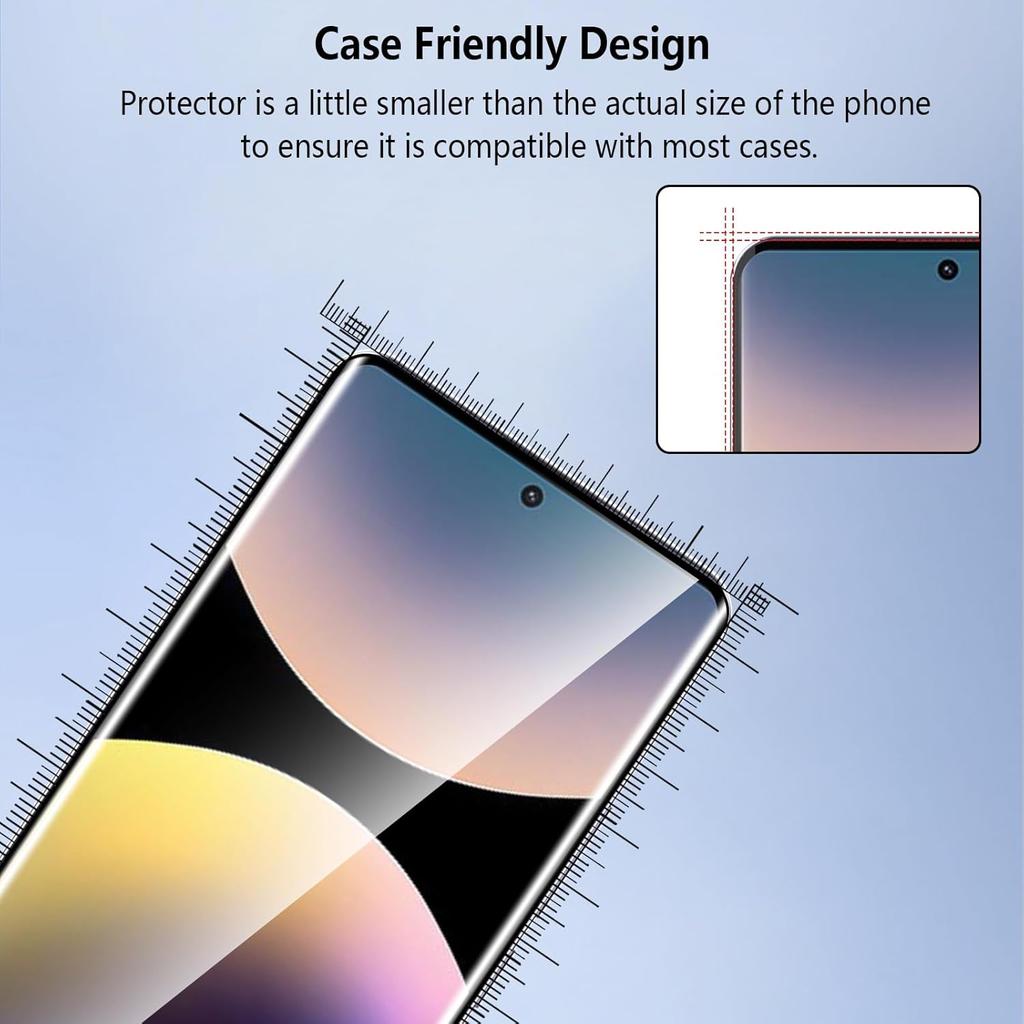 3 шт. для Redmi Note 14 Pro 5G/4G/Poco X7 5G Pro+ Защитная пленка для экрана Закаленное стекло для Xiaomi Redmi Note 14 Pro Закаленное стекло Совместимый с чехлом