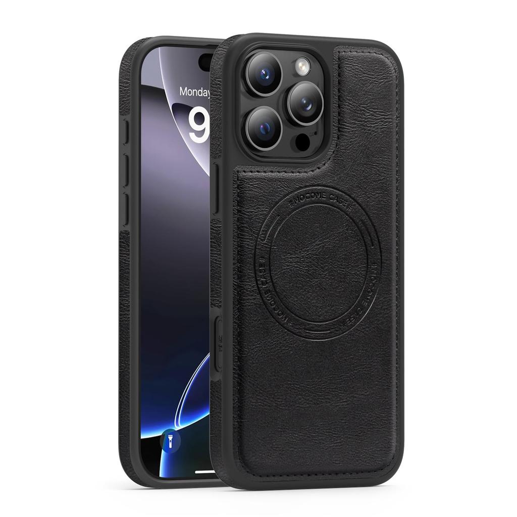 Роскошный чехол-бампер с магнитной застежкой из коровьей кожи для iPhone 17 Air 16 PM 15 Pro Max Samsung S25 S24 S23 Ultra Google Pixel 10 Противоударный защитный чехол