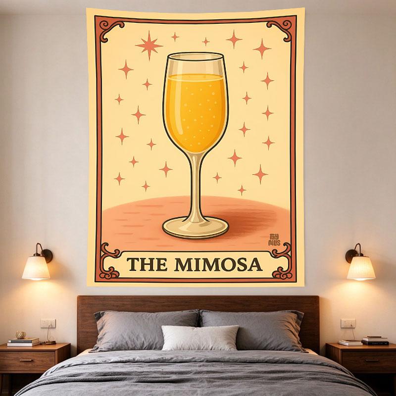 The Mimosa Vintage Cocktail Champagne Glass Poster