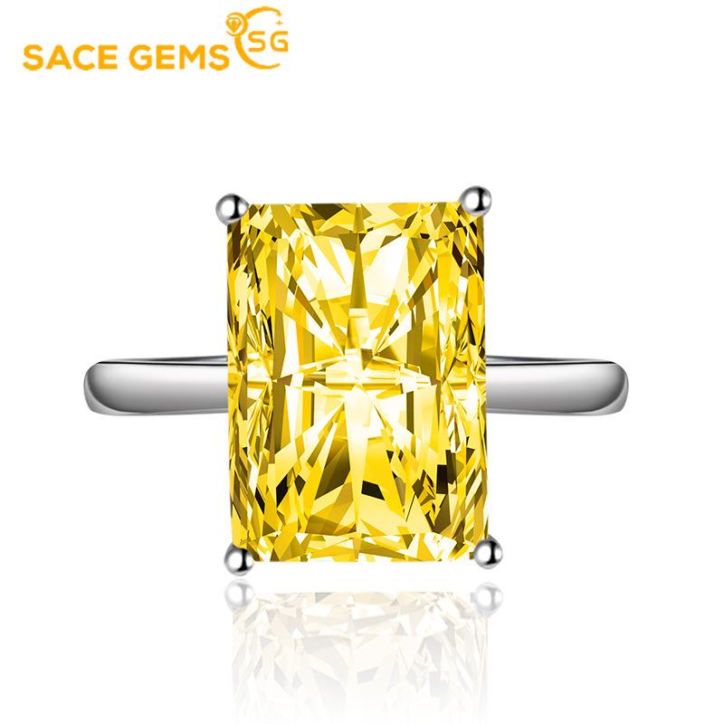 Sace Gems Классическое кольцо из медного сплава с цирконом, женские ювелирные изделия, свадебный подарок для вечеринки
