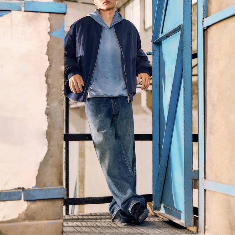 Levis Повседневная американская куртка свободного кроя, рабочая, пилот, на молнии, с длинным рукавом, мужская куртка 005MX-0002