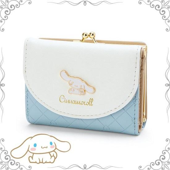 Cinnamoroll Wallet Sanrio Women's Half Wallet Coin Card Wallet, a Popular Character In Korea