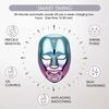 7 цветов, светодиодная маска для лица, корейская фотонная терапия, маска для лица, терапия красным светом, удаление морщин, акне, красота, уход за кожей
