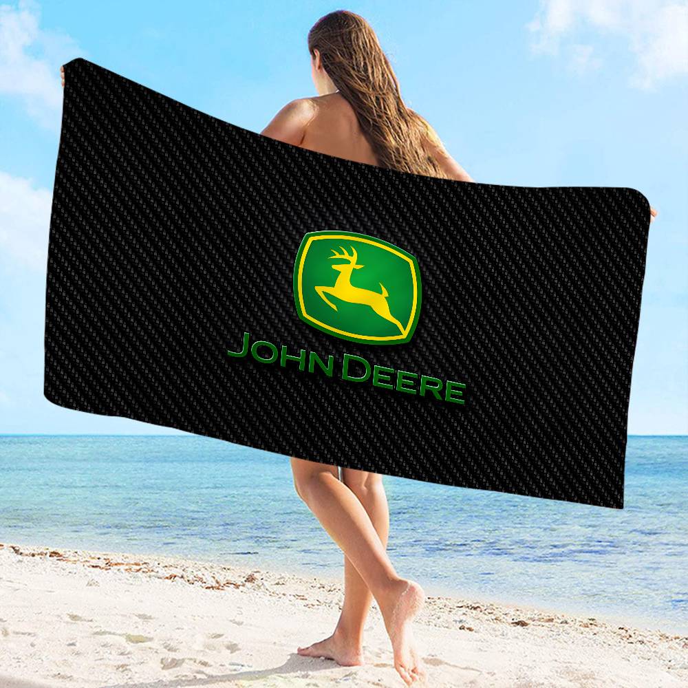 J-John-Logo-Deeres Аниме Большие Микрофибровые Пляжные Полотенца Быстросохнущее Полотенце Песок Пляжные Полотенца Полотенце для Бассейна для Путешествий Плавание Бассейн Йога