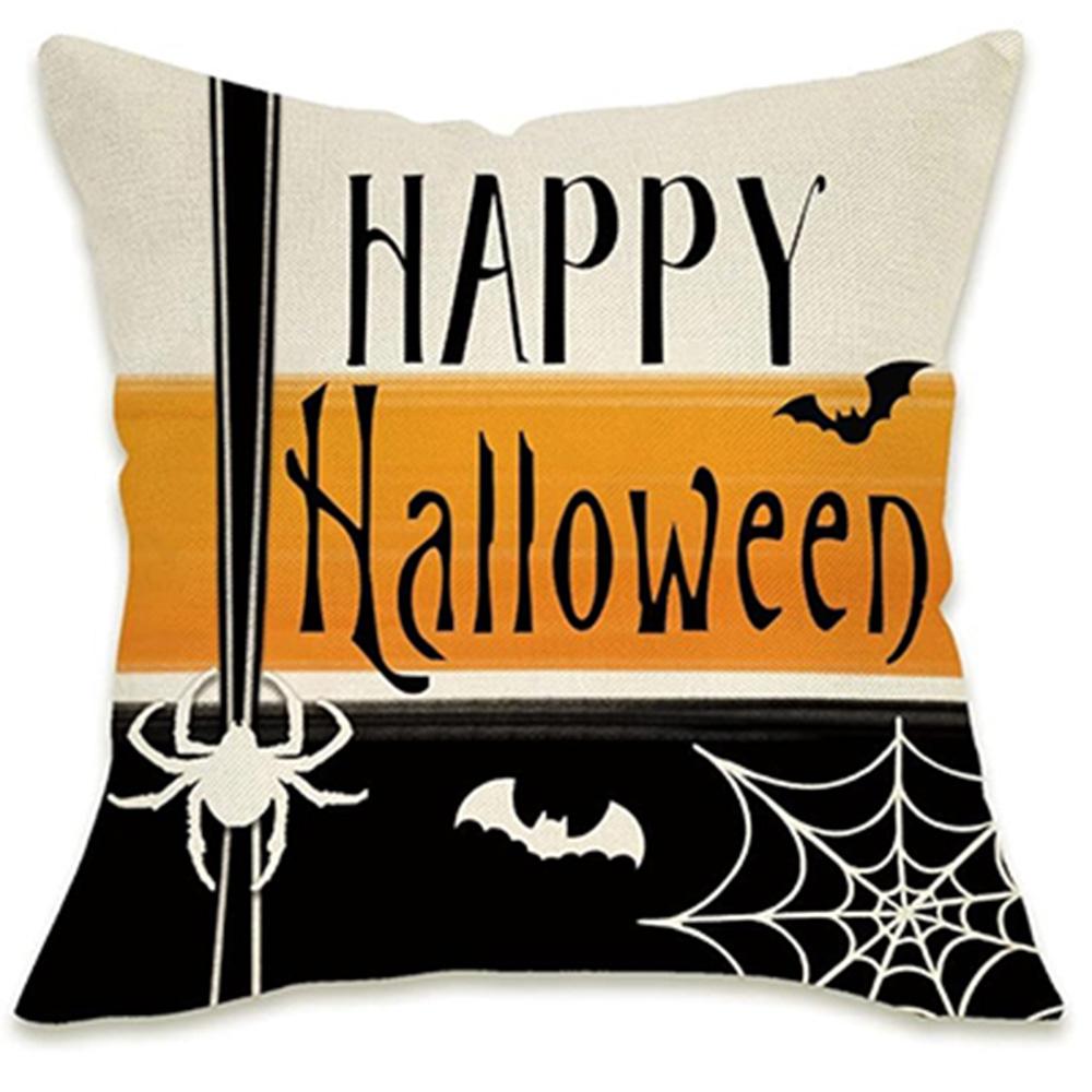 Жуткие наволочки на Хэллоуин 'Trick Or Treat', 'Happy Halloween' и с рисунками тыкв для диванной подушки