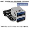 USB3.0/3.1 Адаптер IDC19P/20P A Женский Порт Адаптер на USB с Внутренним Подключением Dongle Адаптер Материнской Платы Компьютер