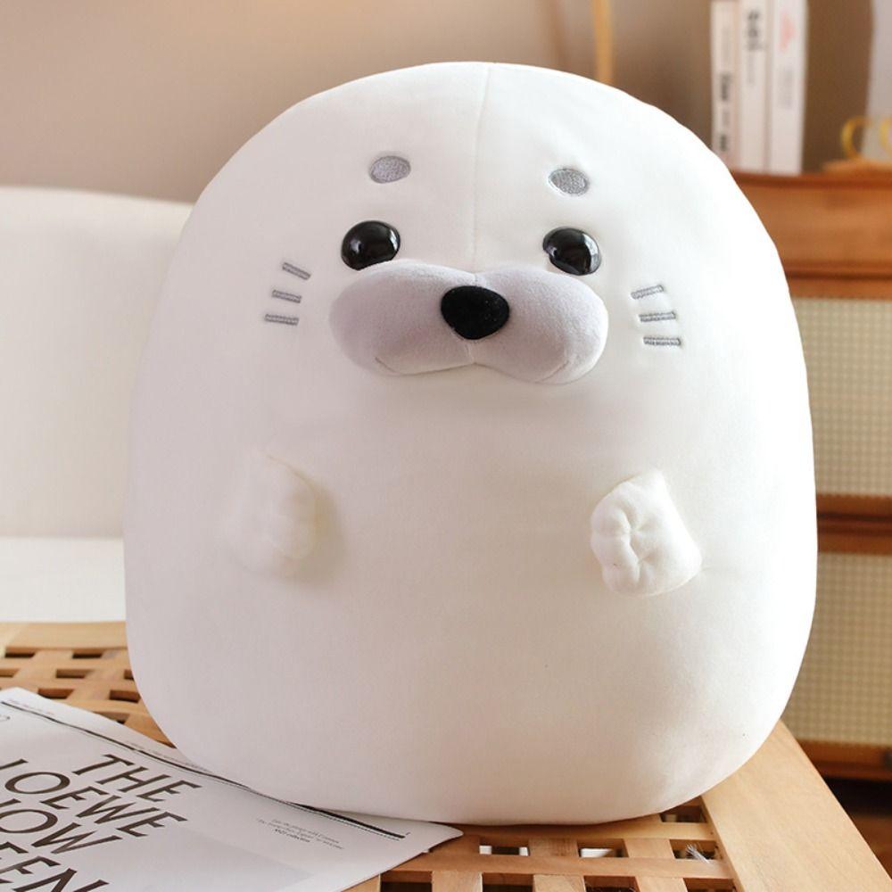 Soft Anime Seal Plush Doll Chubby Stuffed Animal Toy Plush Seal Sleep Pillow Home Decor