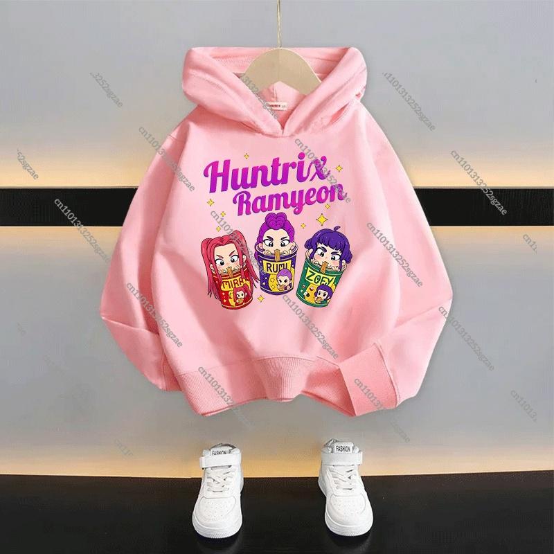KPop Demon Hunters Kids Cartoon Hoodie 2025: Cool Unisex Pullover For Boys & Girls Casual New Style Sweatshirt