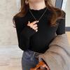 Season's New Wooden Ear Edge Semi-turtleneck Sweater Knitted Sweater Top Women's Outer Wear Bottoming Shirt