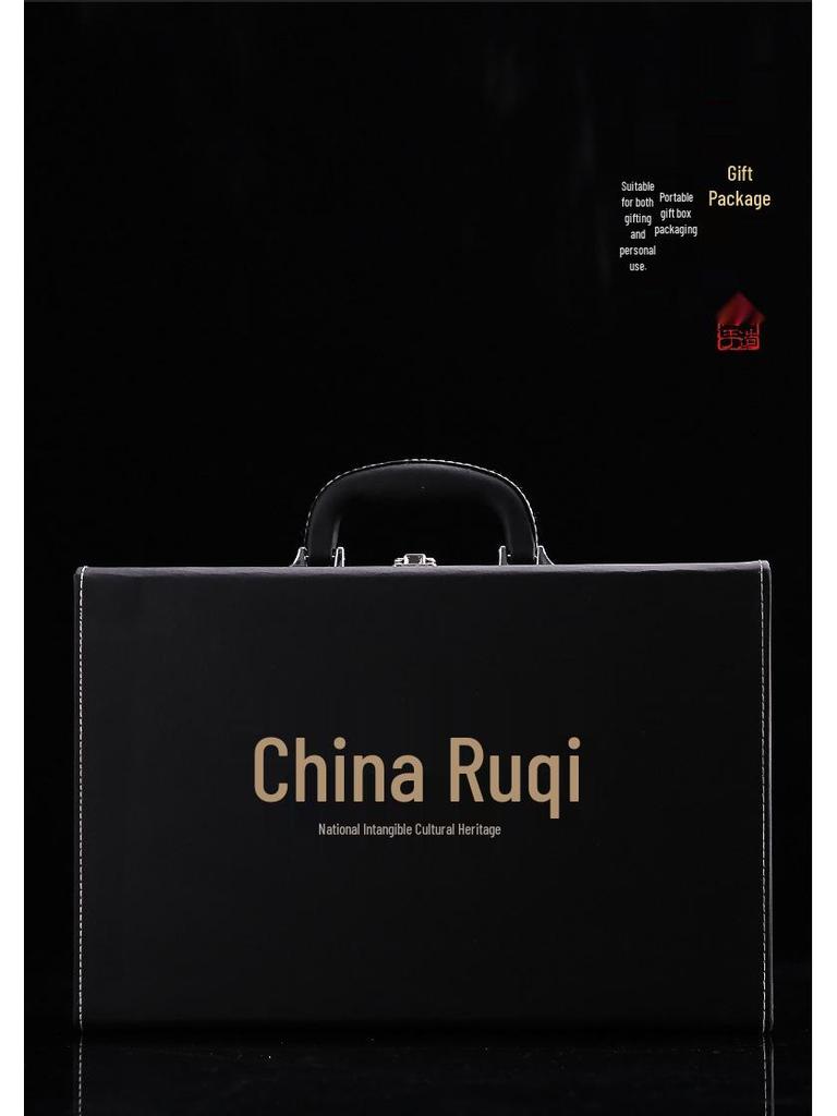 Ru Ware Ceramic Kung Fu Tea Set: Teacup, Teapot, Teabowl, Master Cup, Tea Cup, Six Gentlemen Tools, Tea Wash, Fairness Cup, Office Cup.