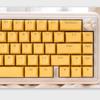 Little Pudding Yellow Character Translucent OEM Key Cover Kit PBT+PC 117 Key for 68 75 87 104 Mechanical Keyboard