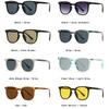  New Fashion Square Sunglasses Women Shades UV400 Retro Gradient Men Black Yellow Rivets Sun Glasses