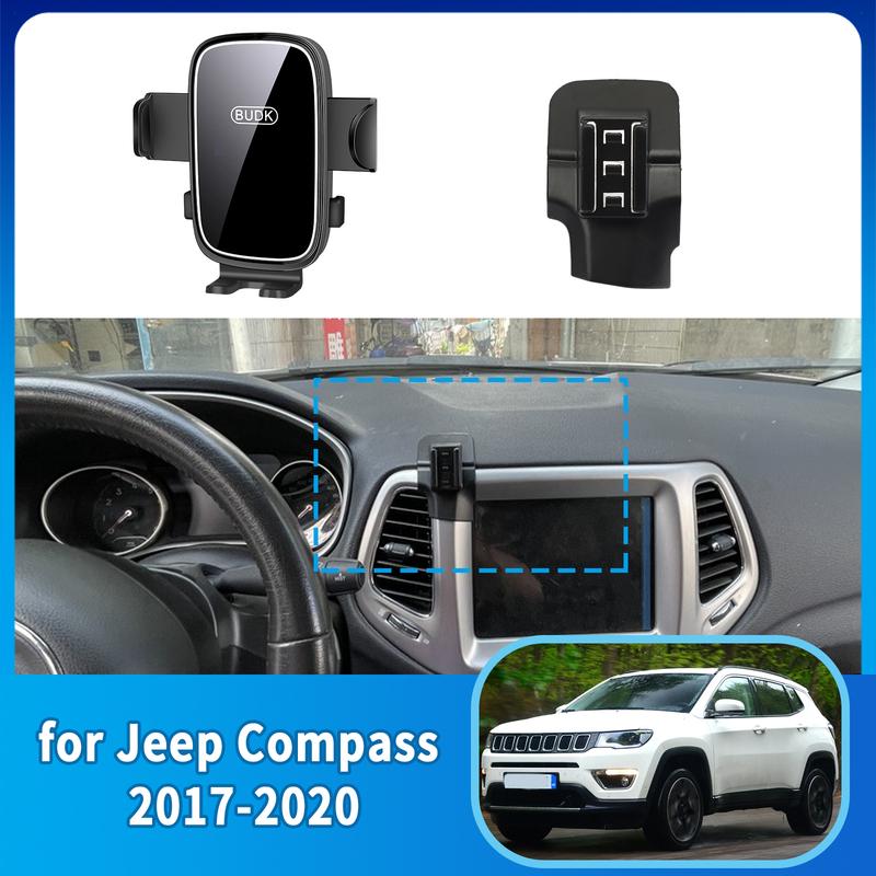 Автомобильный держатель для мобильного телефона Аксессуары для Jeep Compass 2017~ Кронштейн для GPS Навигационная стойка Авто