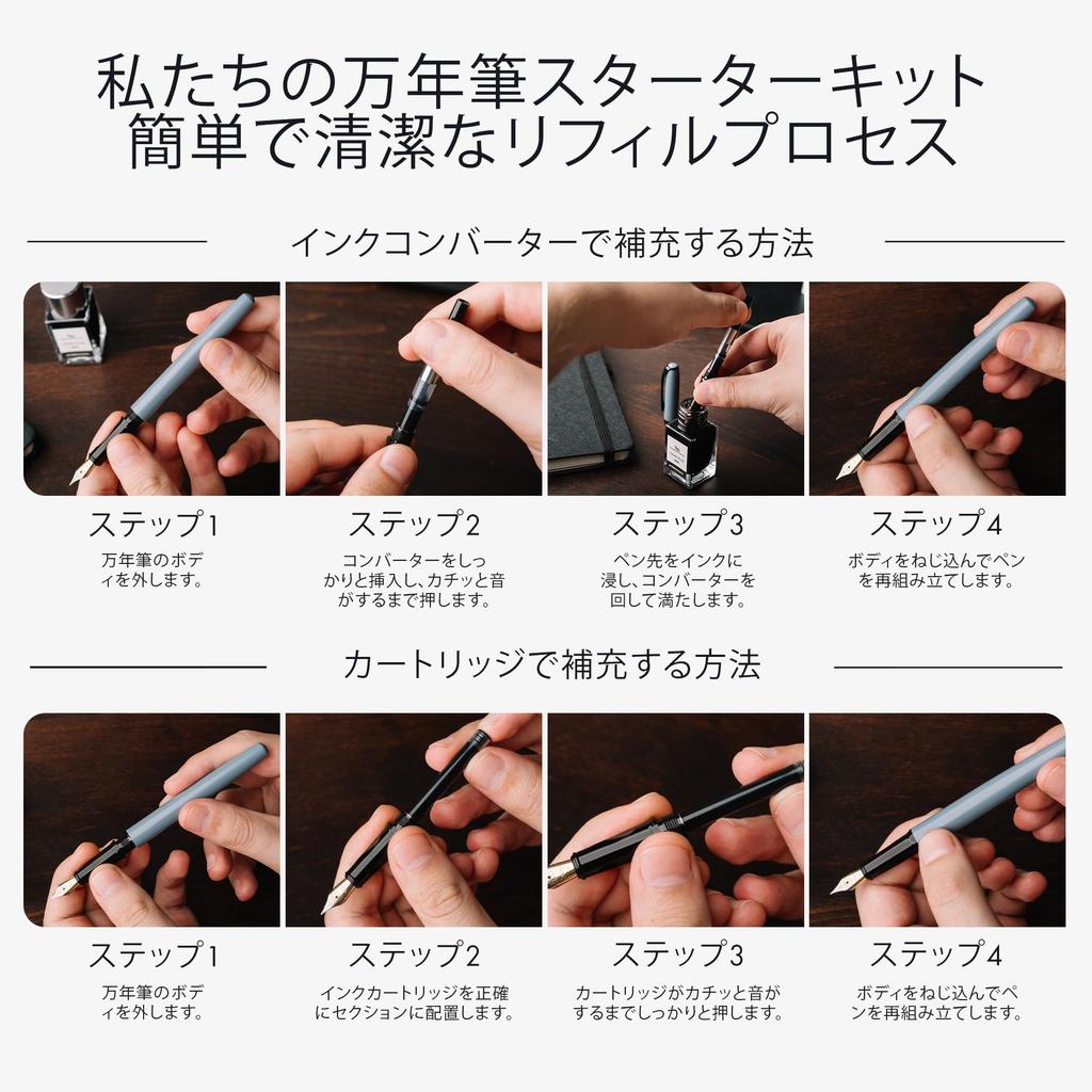 Набор перьевых ручек Wordsworth and Black Черный Включает 2 чернильницы по 18 мл 60 Чернила Картриджи для чернил 1 Medium 4 Broad и ручку-кисть Набор перьевых ручек - - Ручки, Флакон,