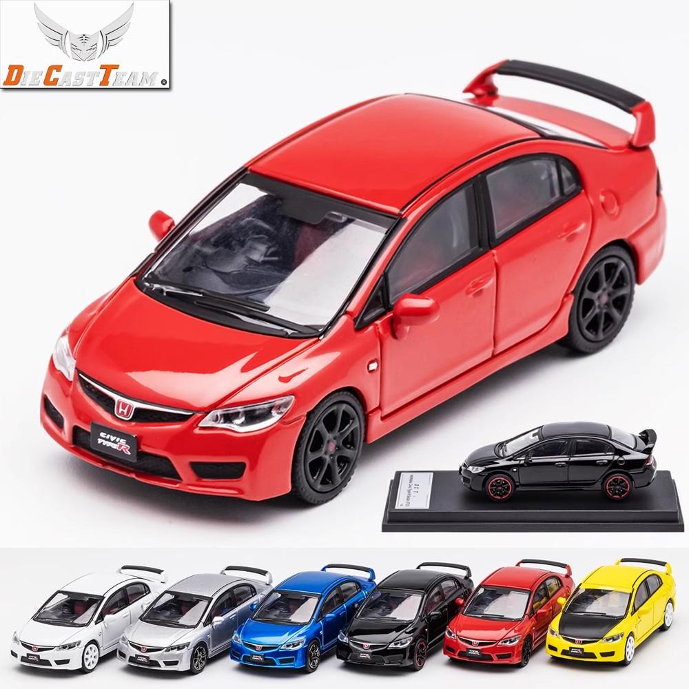 DCT 1/64 FD2 Модель 8-е Поколение Honda Civic Type R Автомобиль Сплав Моторное Транспортное Средство Литая Металлическая Модель Детские Рождественские Подарки Игрушки для Мальчиков