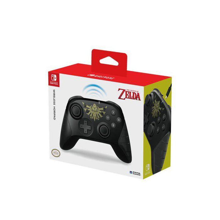 Manette de jeu - Nintendo Switch - The Legend of Zelda - Sans fil - Noir - Horipad - Autonomie 15 h - Hori