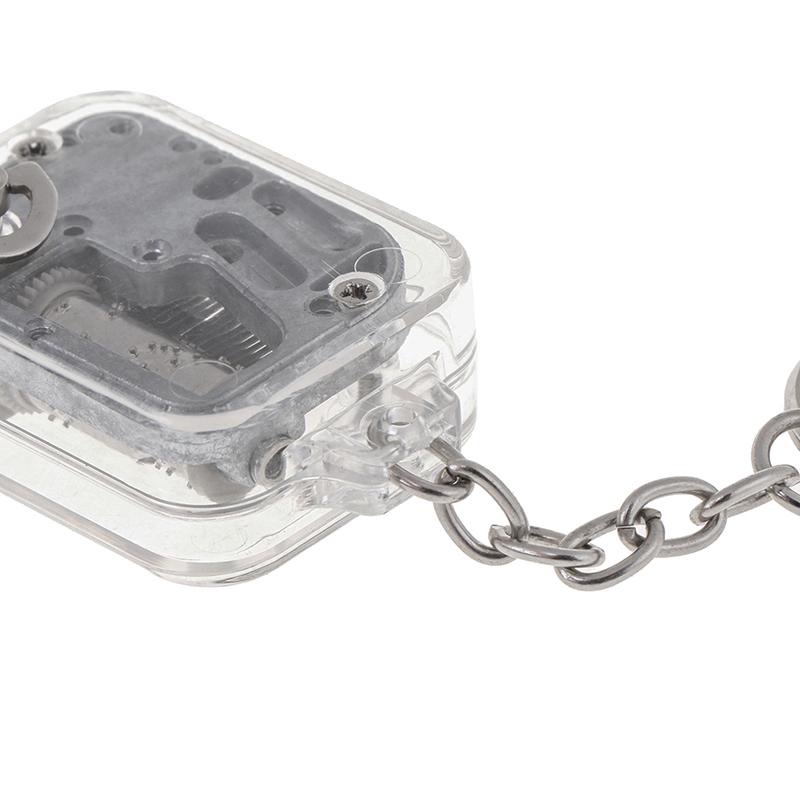 1Pc Music Box DIY Mechanical Metal Music Boxes Clockwork Keychain Gift