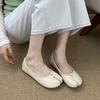 Мода 2025 Новая весна осень Мода Странный носок Женские балетки Слипоны Мягкая женская обувь на плоской подошве Женские балетки с обувью