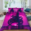 Комплект постельного белья с мотоциклетным рисунком, Пододеяльник с темой экстремальных видов спорта для детей, мальчиков, подростков, Комплект пододеяльника на молнии