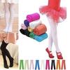 Girls Candy Color Tights Cute Velvet Pantyhose Contrast Combination Color Winter Warm Kids Stockings