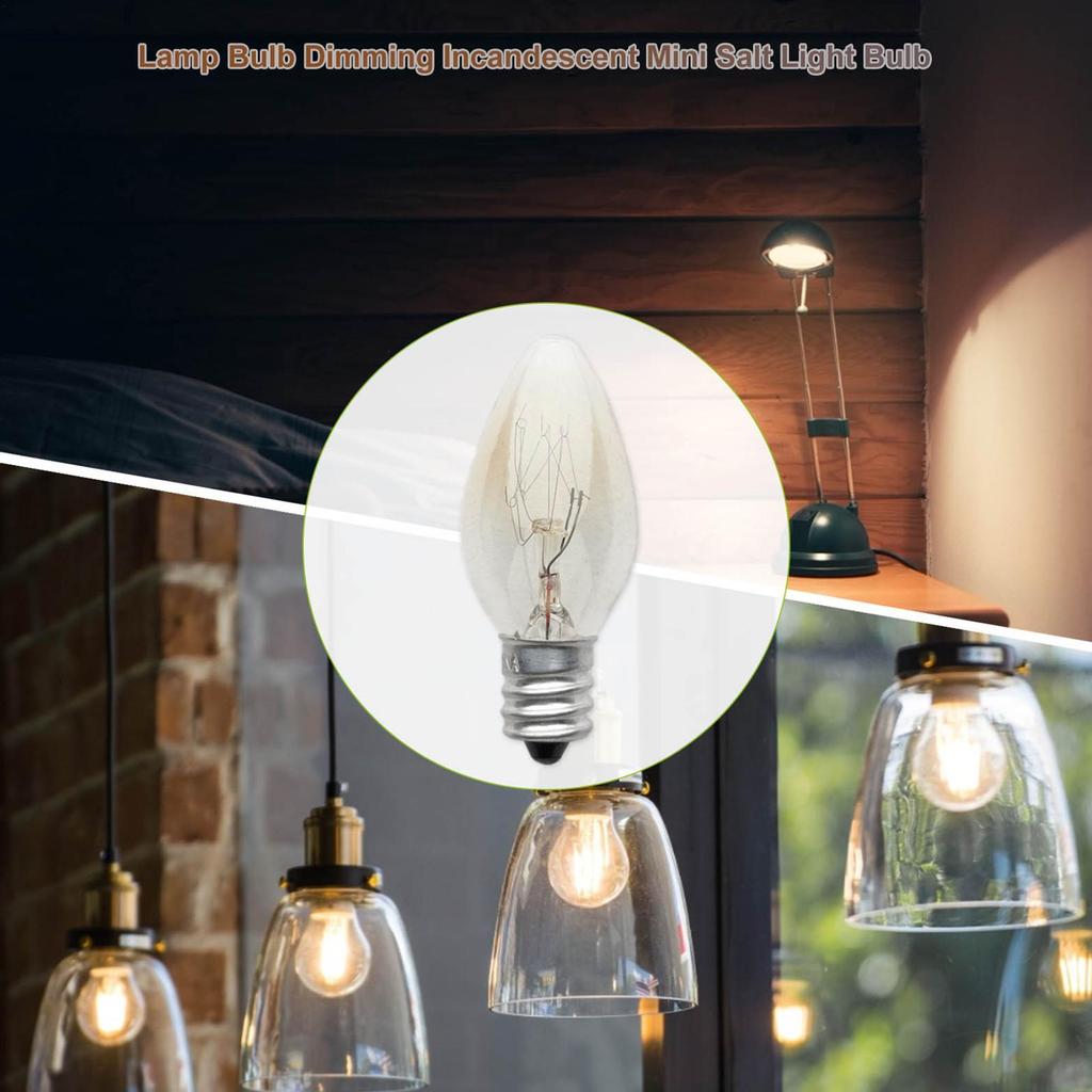 E12 Bulb Living Room Lamp Replacement Temperature Resistant E12 LED Bulb for Indoors Porch Bedroom Patio Kitchen Living Room