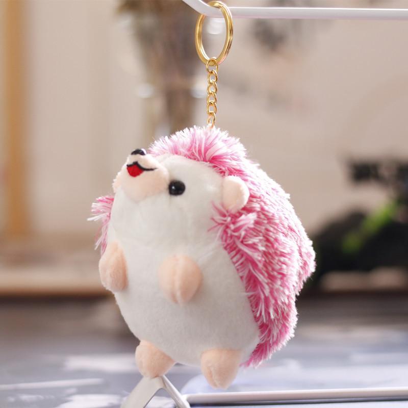 Cute Stuffed Hedgehog Keychain Plush Toy Soft Pp Cotton Small Gift For Kids