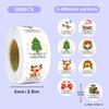500 Sheets/roll Christmas Stickers, Children's Holiday Stickers Gift Packaging Envelope Sealing Cartoon DIY Stickers