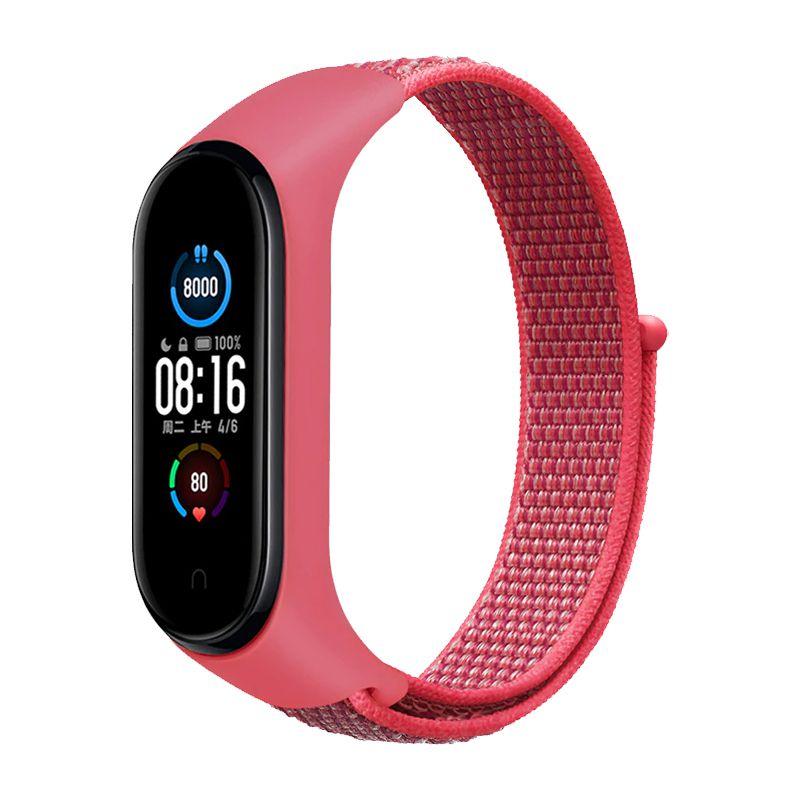 Высококачественный регулируемый нейлоновый ремешок для Xiaomi Mi Band 3/4/5/6 Прочный и легкий