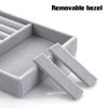 Portable Jewelry Ring Jewelry Display Organizer Box Tray Holder Earring Jewelry