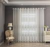 Вышивка Белый Прозрачный Высококачественный Легкий Роскошный Шторы Оконный Экран Спальня Гостиная Эркер Готовые Шторы