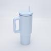 Чашка с ручкой на 40 унций, большая емкость, автомобильная чашка из нержавеющей стали 304, автомобильная соломенная чашка, изолированная чашка с ручкой, вакуумные чашки