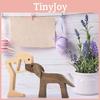 Wooden Pet Dog Figurine With Creative Design For Gift And Home Decoration