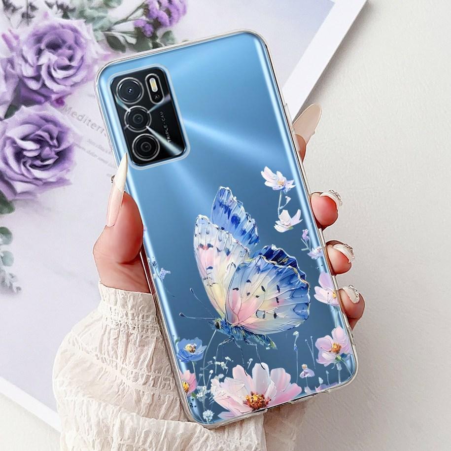 Чехол для Oppo A16 A16s CPH2269 CPH2275 CPH2271 A 16, ТПУ Чехол, Модный Цветок, Мягкий Funda Для OPPO A54s CPH2273 Чехол для Телефона OppoA16