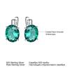 Umcho Oval Nano Sky Blue Topaz Gemstone Clip Earring